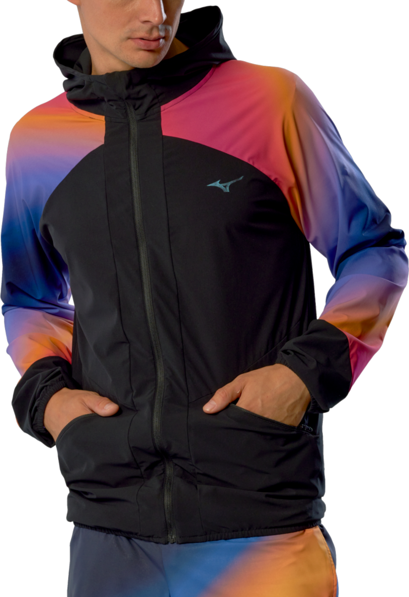Jakke Mizuno Mizuno Active Alpha Hanabi Hooded Jacket Flerfarvet | j2gec503-97