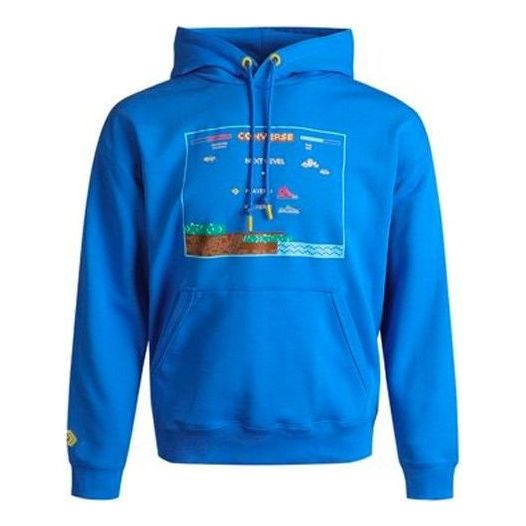 Sweatshirt Converse Converse Graphic Print Hoodie Blå | 10022413-A02, 0