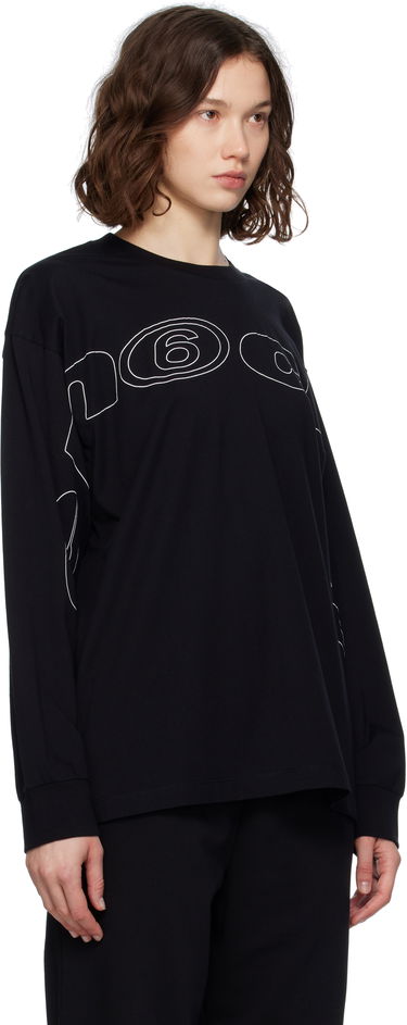 T-shirt Maison Margiela MM6 Maison Margiela Long Sleeve T-Shirt Gul | SH0NH0017 S24312, 4