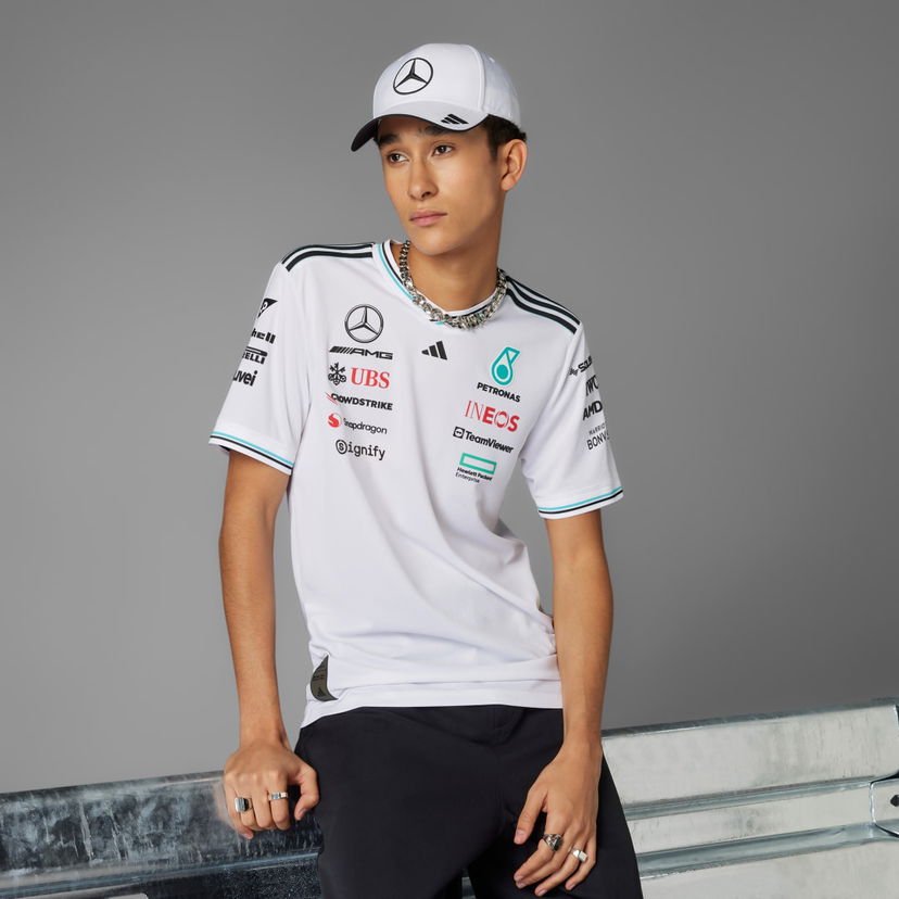 T-shirt adidas Performance Mercedes-AMG Petronas Formula One Team Authentic Driver T-Shirt Hvid | JX5795