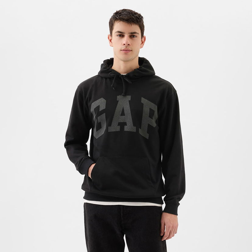 Sweatshirt GAP GAP Logo Pullover Hoodie Sort | 862302-01