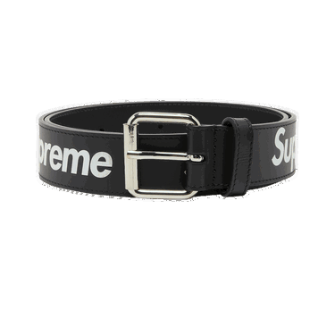 Bælter Supreme Repeat Leather Belt Sort | SS22A47 BLACK, 0