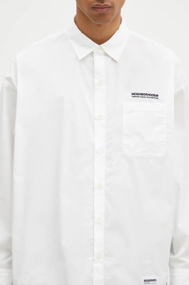 Skjorte Neighborhood NEIGHBORHOOD Relaxed Fit Shirt Hvid | 242SPNH.SHM03, 3