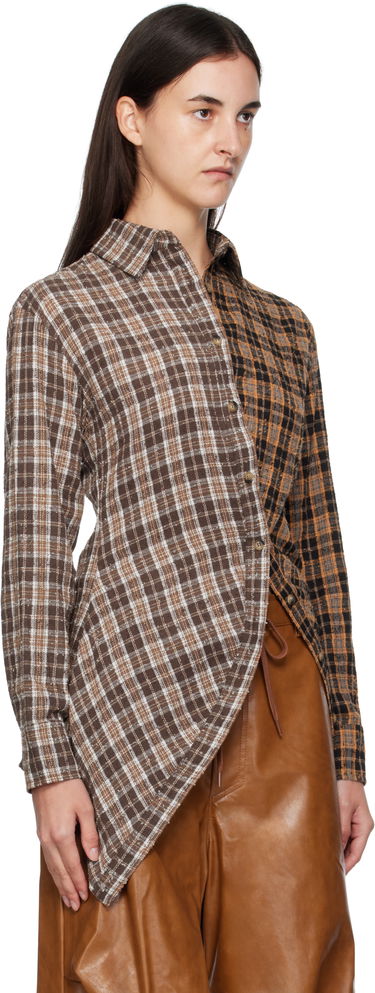 Skjorte Andersson Bell Andersson Bell Twist Check Shirt Brun | atb1361w, 1