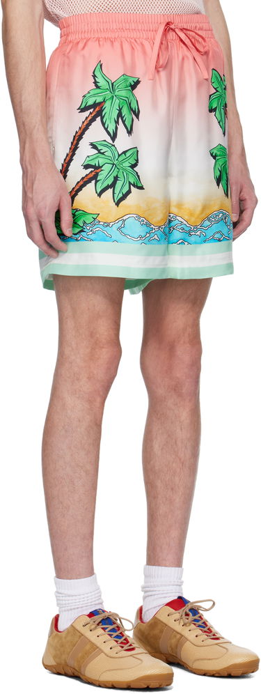Shorts Casablanca Casablanca Tennis Club Silk Shorts Flerfarvet | MS25-TR-012-05, 1