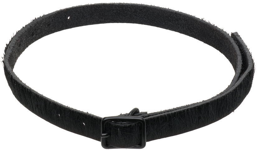 Halskæde Rick Owens Rick Owens Concordians Runway Hair-on Choker Sort | RR02E1400 LHLBH