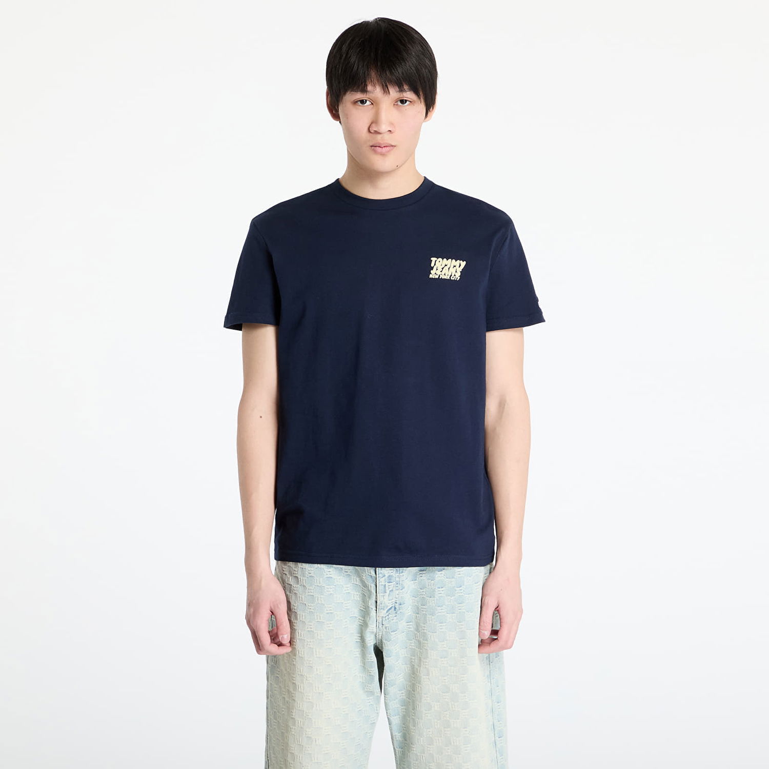 T-shirt Tommy Hilfiger Tommy Jeans Regular Bubble Back T-Shirt Mørkeblå | DM0DM21864 C1G, 0