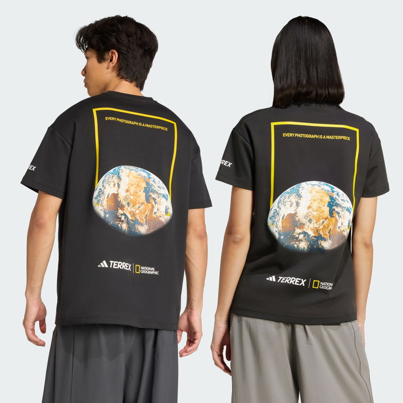 T-shirt adidas Performance National Geographic Graphic Short Sleeve T-Shirt Sort | KC2352