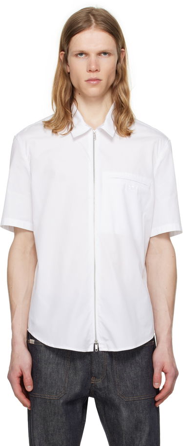 Skjorte Courrèges Courrèges Zipped Poplin Shirt Hvid | 125CCH054CO0080, 0