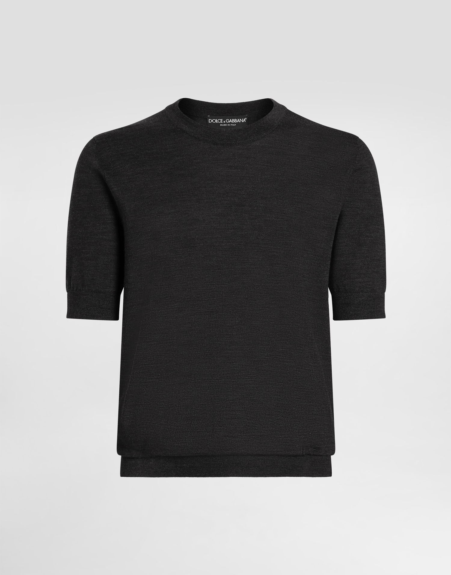 Sweater Dolce & Gabbana Dolce & Gabbana Wool Short Sleeve Sweater Sort | GXX03TJDVBVN2111, 0