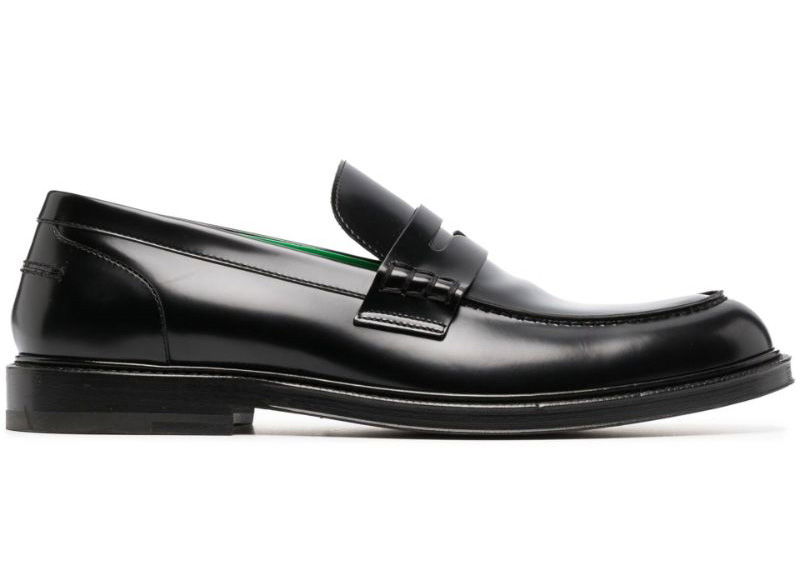 Sneakers og sko Bottega Veneta Brushed Leather Loafer Sort | 716219V2CM01000