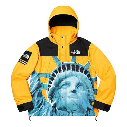 Parka Supreme Supreme x The North Face Statue of Liberty Waterproof Interchange Jacket Gul | SUP-FW19-907