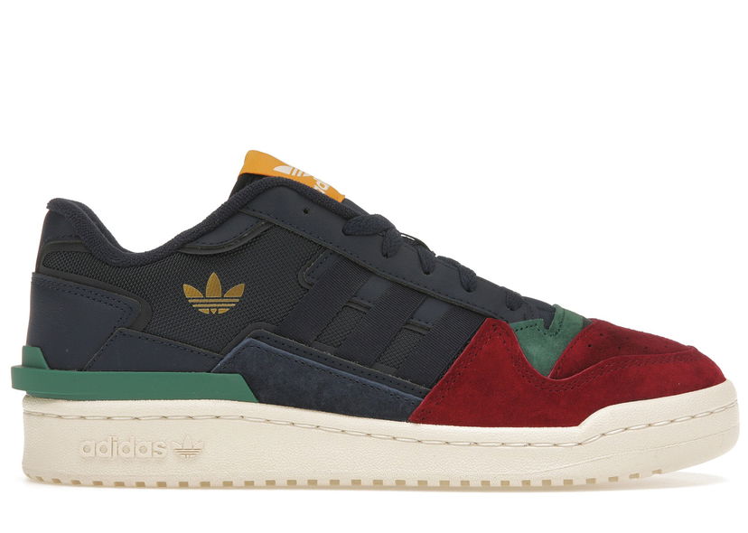 Sneakers og sko adidas Originals adidas Forum Exhibit Low 2.0 Collegiate Navy Burgundy Green Sort | HQ7116