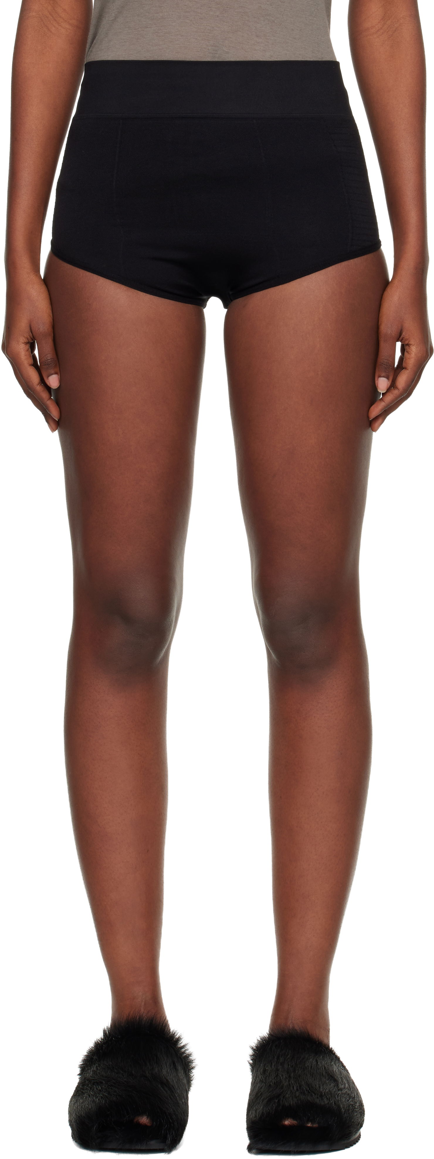 Trusser Rick Owens Concordians Rib High-Waisted Briefs Sort | RP02E4653 KSP, 0