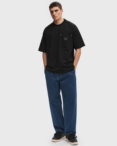 Jeans Carhartt WIP Straight Fit Pleated Jeans Blå | I0347320106, 3