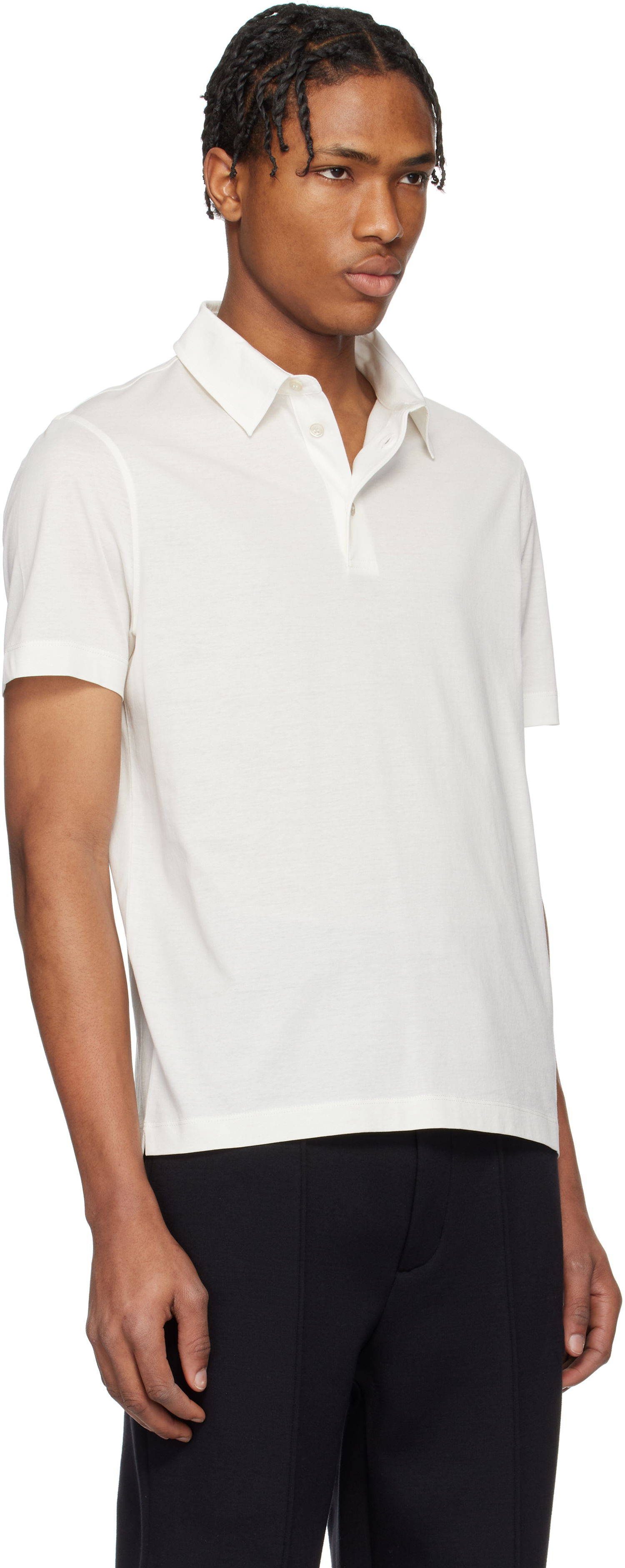 Polo skjorte Moncler Moncler Archivio Short Sleeve Polo Hvid | K10918A000188390X, 1
