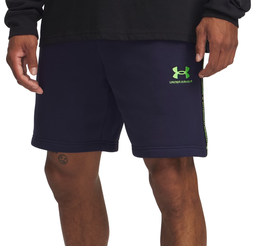 Shorts Under Armour Under Armour UA Icon Fleece Taping Shorts Mørkeblå | 1390299-411