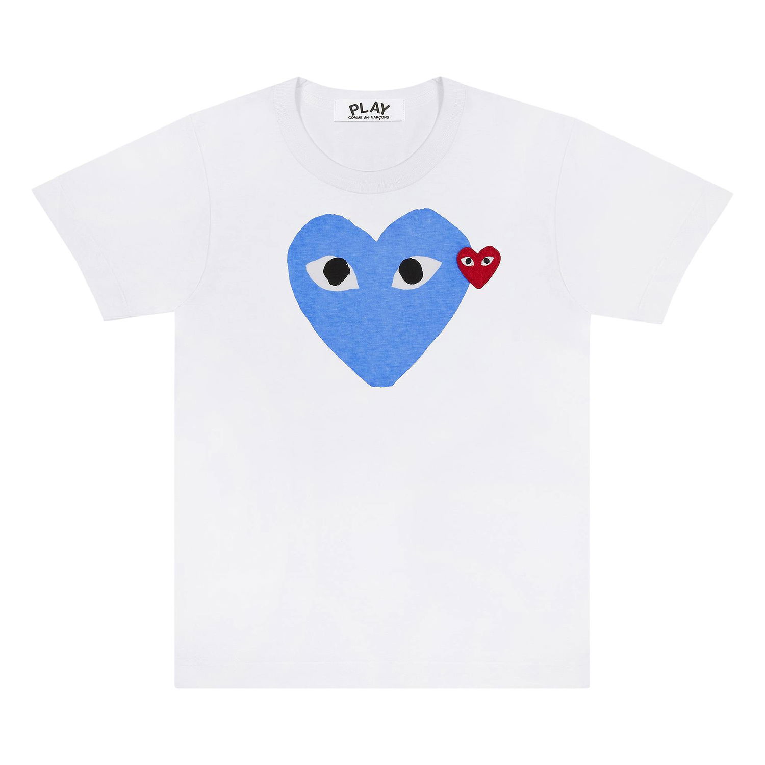 T-shirt Comme des Garçons PLAY Red Emblem Heart T-Shirt Hvid | AZ T106 051 2, 1