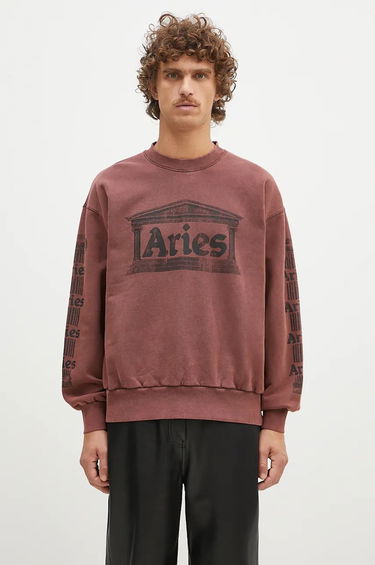 Sweatshirt Aries Aged Ancient Column Sweatshirt With Print Rød | AR2003302, 0