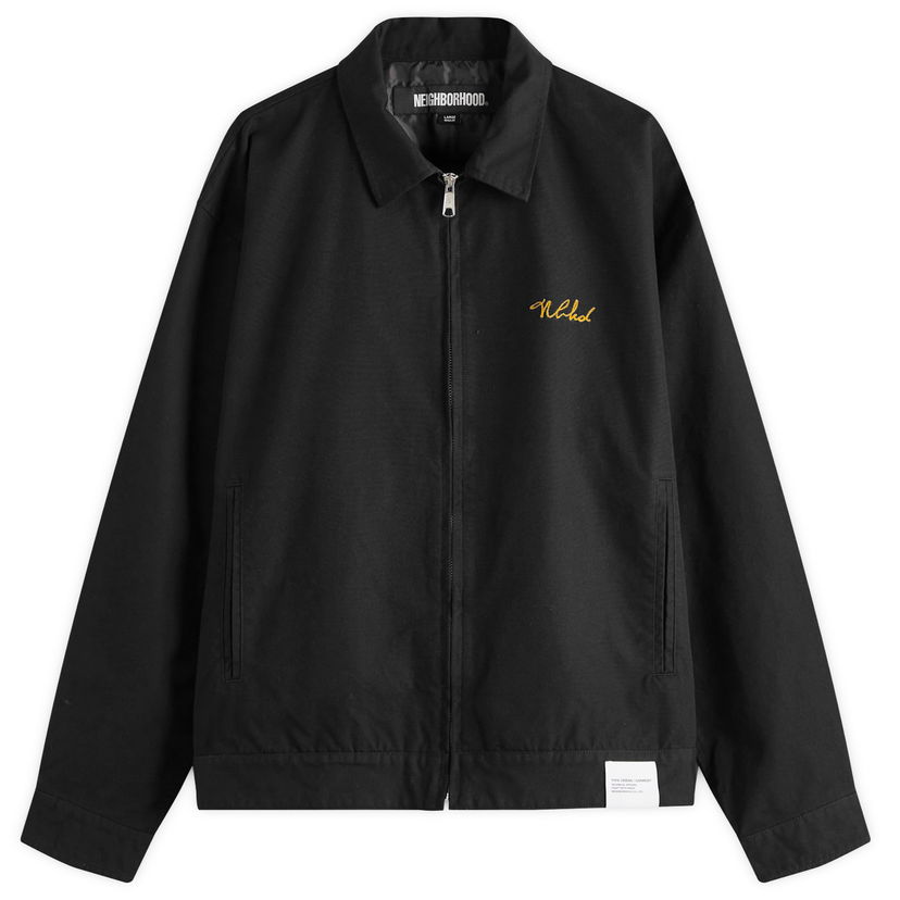 Jakke Neighborhood Neighborhood Zip Work Jacket, Size Large Sort | 251TSNH-JKM02-BLK