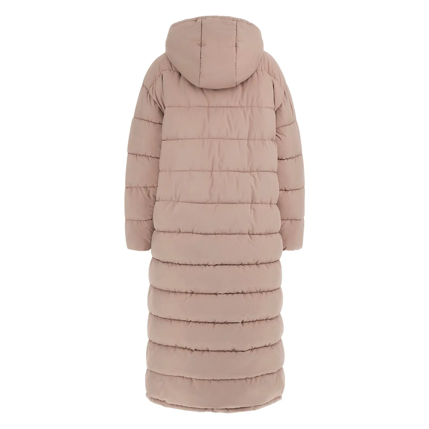 Puffer jakke GUESS Long Puffer Jacket With Hood Beige | V4BL04WFYE2-WTDG, 1