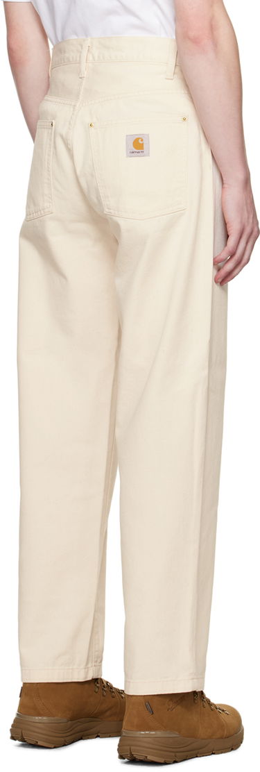Jeans Carhartt WIP Off-White Derby Relaxed Fit Workwear Pants Beige | I032110, 2