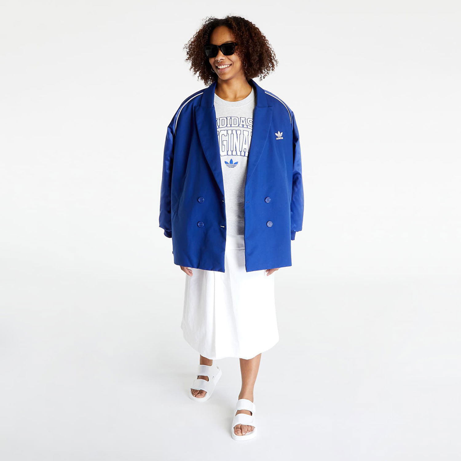 Jakke adidas Originals Varsity Blazer Jacket Mørkeblå | IC5216, 0