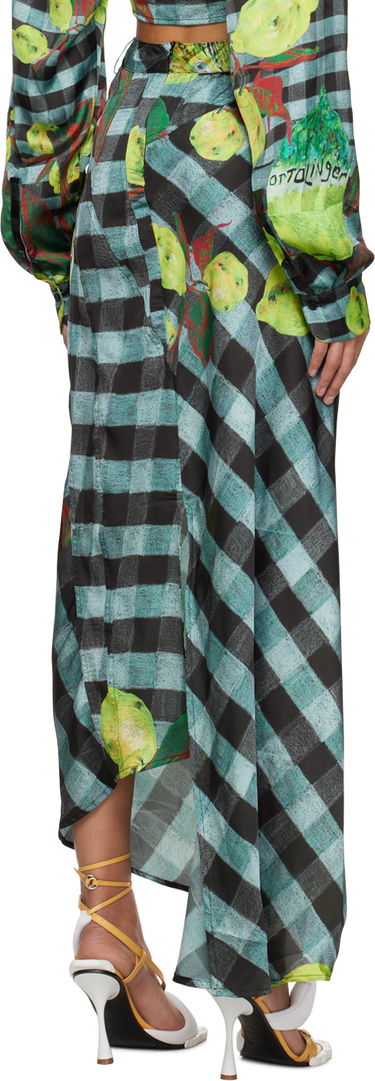 Nederdel Ottolinger Ottolinger Lemon Gingham Maxi Skirt Flerfarvet | 1100904, 2
