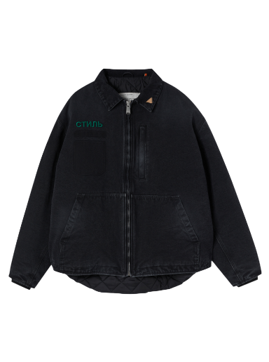 Jakke HERON PRESTON CTNMB Canvas Pockets Jacket Sort | HMEA062F22FAB0011057