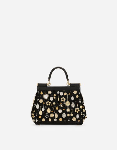 Håndtaske Dolce & Gabbana Dolce & Gabbana Sicily Medium Handbag Sort | BB6003AV8878S574, 2