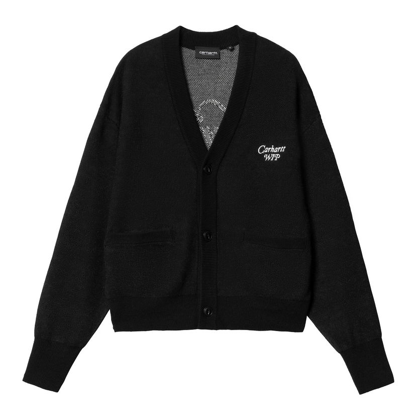 Sweater Carhartt WIP Black Harttbreaker Cardigan Sort | I034390_9