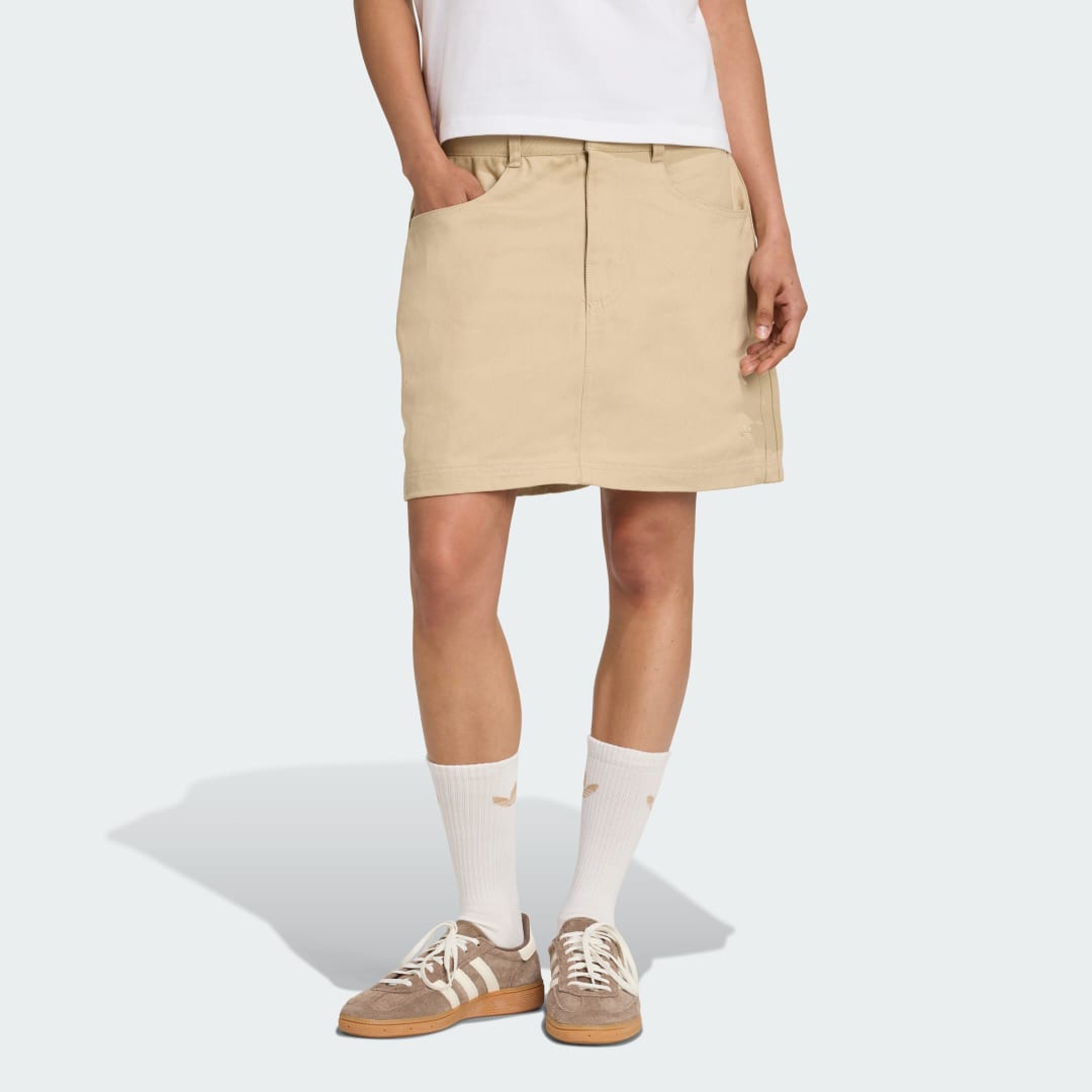 Nederdel adidas Performance Firebird Utility Mini Skirt Beige | JX8761, 0