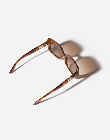 Solbriller Dolce & Gabbana Dg Allure Leopard Print Acetate Square Framed Gradient Lens Sunglasses Brun | VG4475VP0139V000, 3