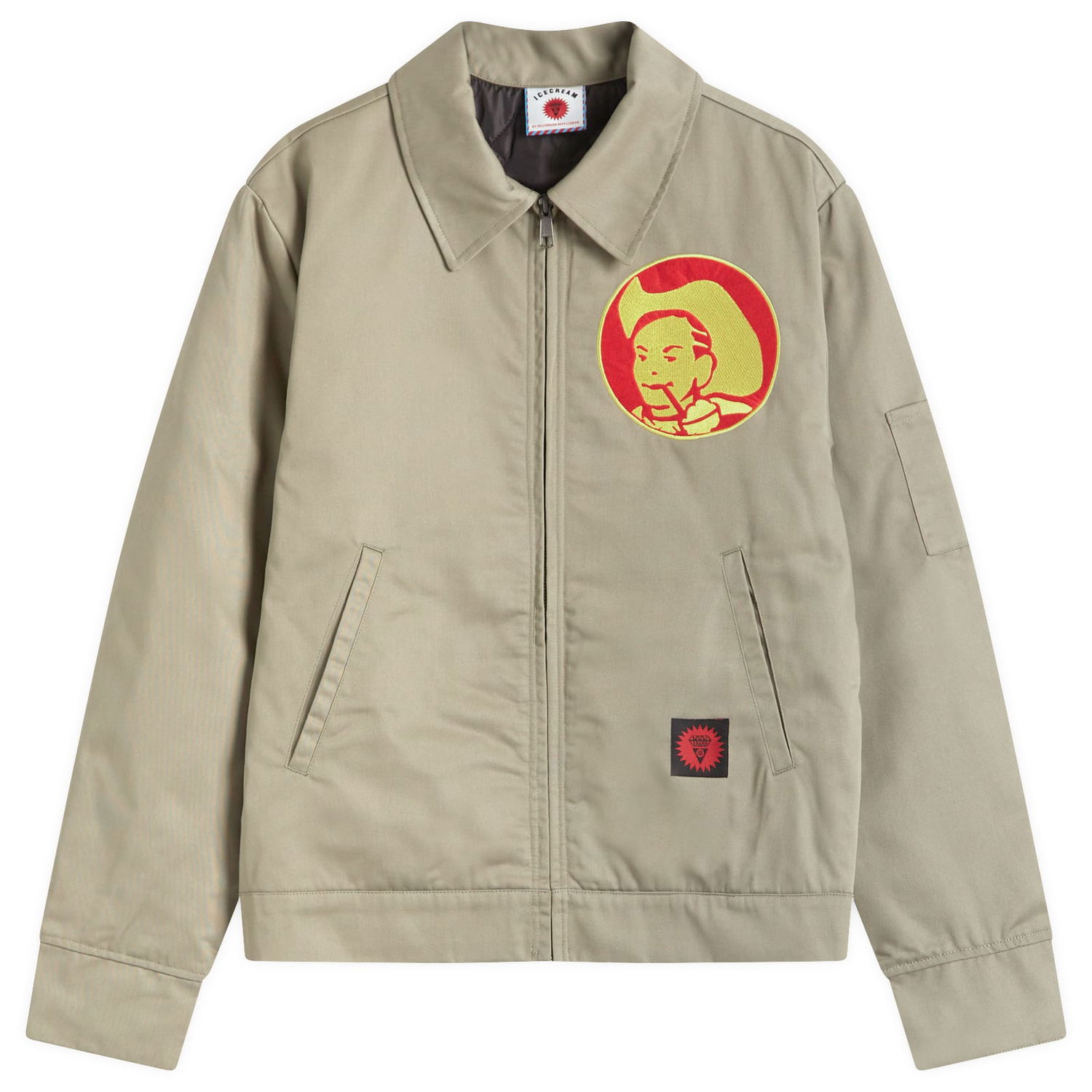Jakke BBC IceCream ICECREAM Cowboy Work Jacket, Size Large Beige | IC24408-KHK, 1