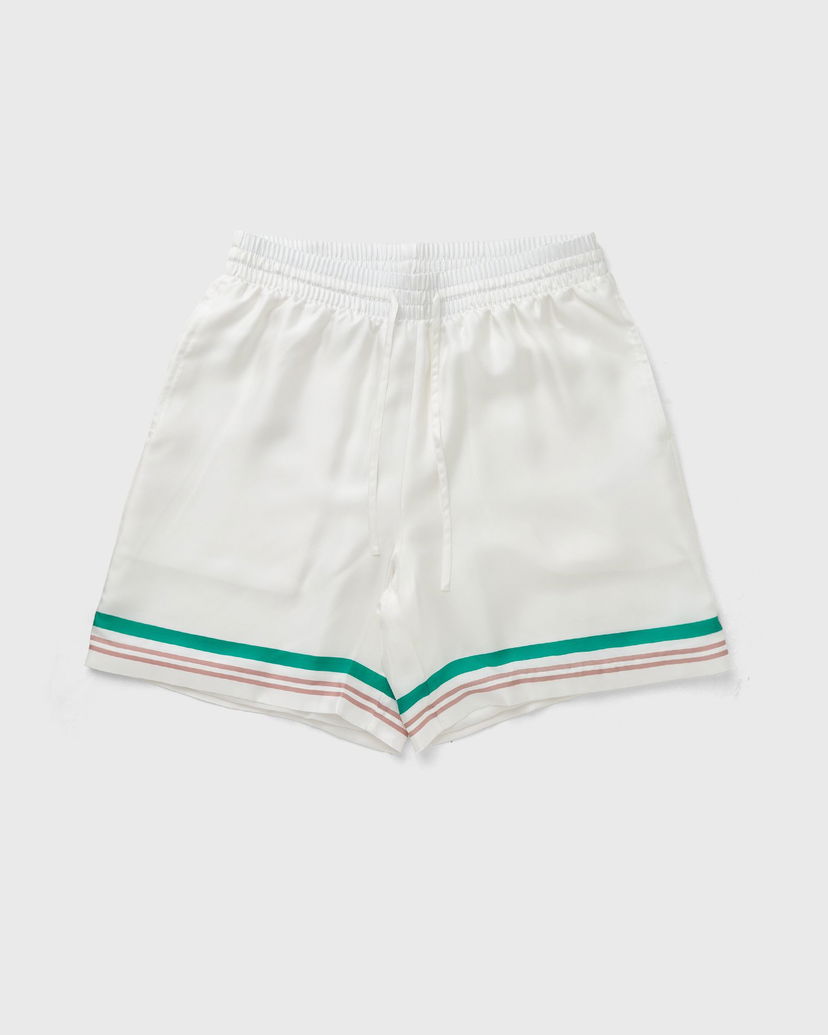 Shorts Casablanca White Casual Shorts with Stripes Hvid | MPF25-TR-012-06