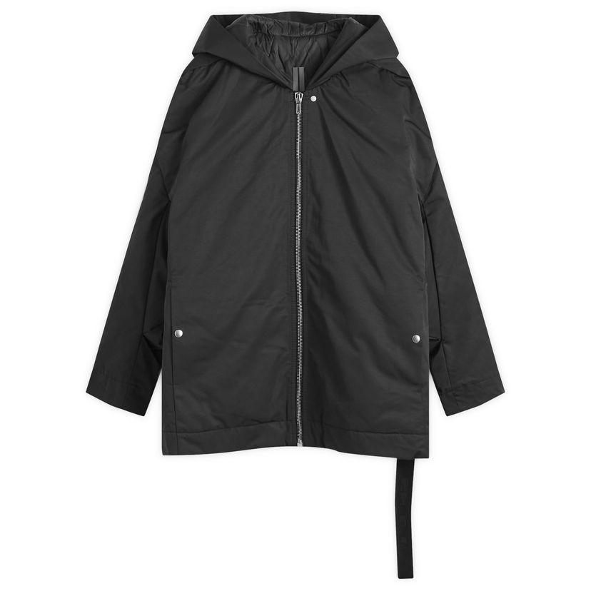 Parka Rick Owens Hooded Peter Jacket Sort | DS02D2725-09-MU