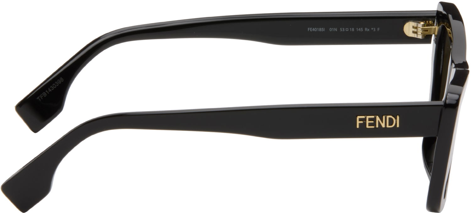 Solbriller FENDI Angular Frame Sunglasses Sort | FE40185I@5301N 840126864922, 1