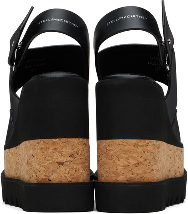 Sneakers og sko Stella McCartney Elyse Alter Mat Platform Wedges Sort | 810392AP00P0, 1