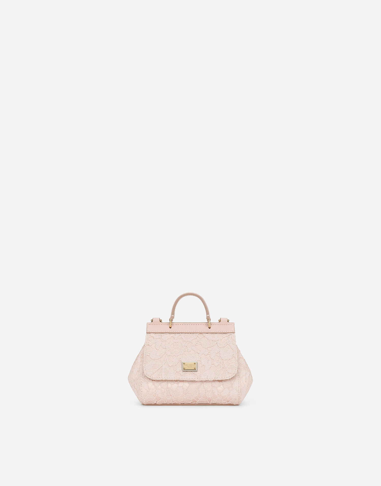 Håndtaske Dolce & Gabbana Mini Sicily Handbag Lyserød | EB0003AS03880403, 0