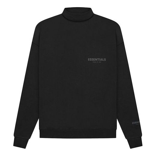 Sweater Fear of God Essentials Pullover Mockneck Sweatshirt Sort | FOG-FW21-189
