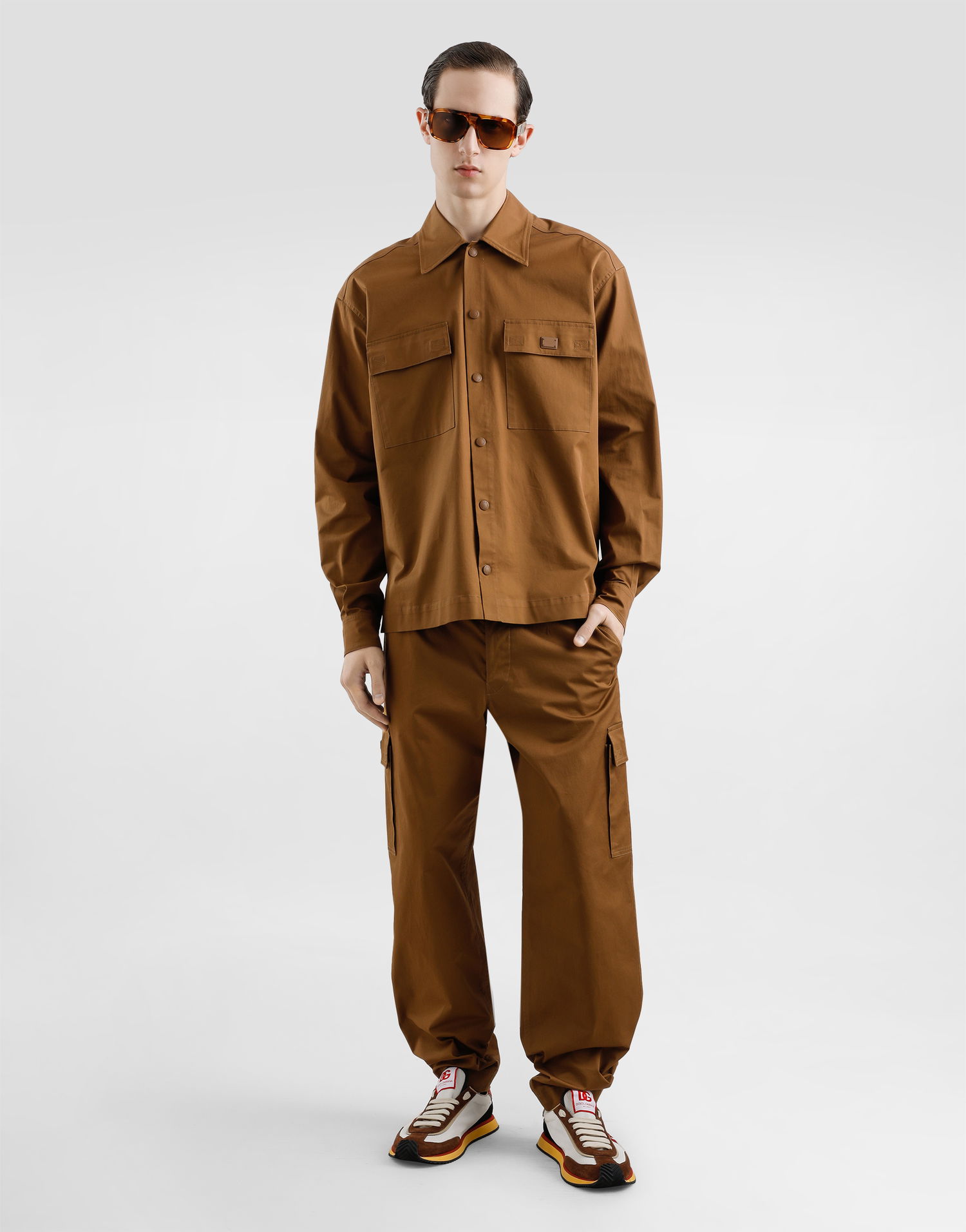 Cargo bukser Dolce & Gabbana Dolce & Gabbana Cargo Cropped Pants Brun | GP0P5TFUFLLM0019, 1