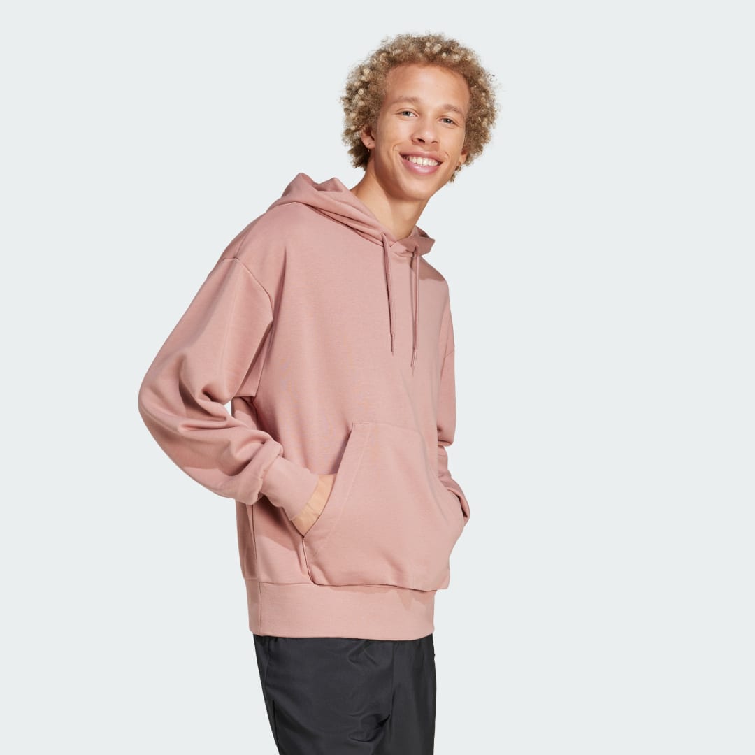 Sweatshirt adidas Performance Loose Fit Terry Hoodie Lyserød | JF3598, 1