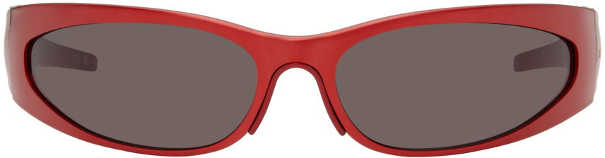 Solbriller Balenciaga Wraparound Sunglasses Rød | BB0290S-005, 0