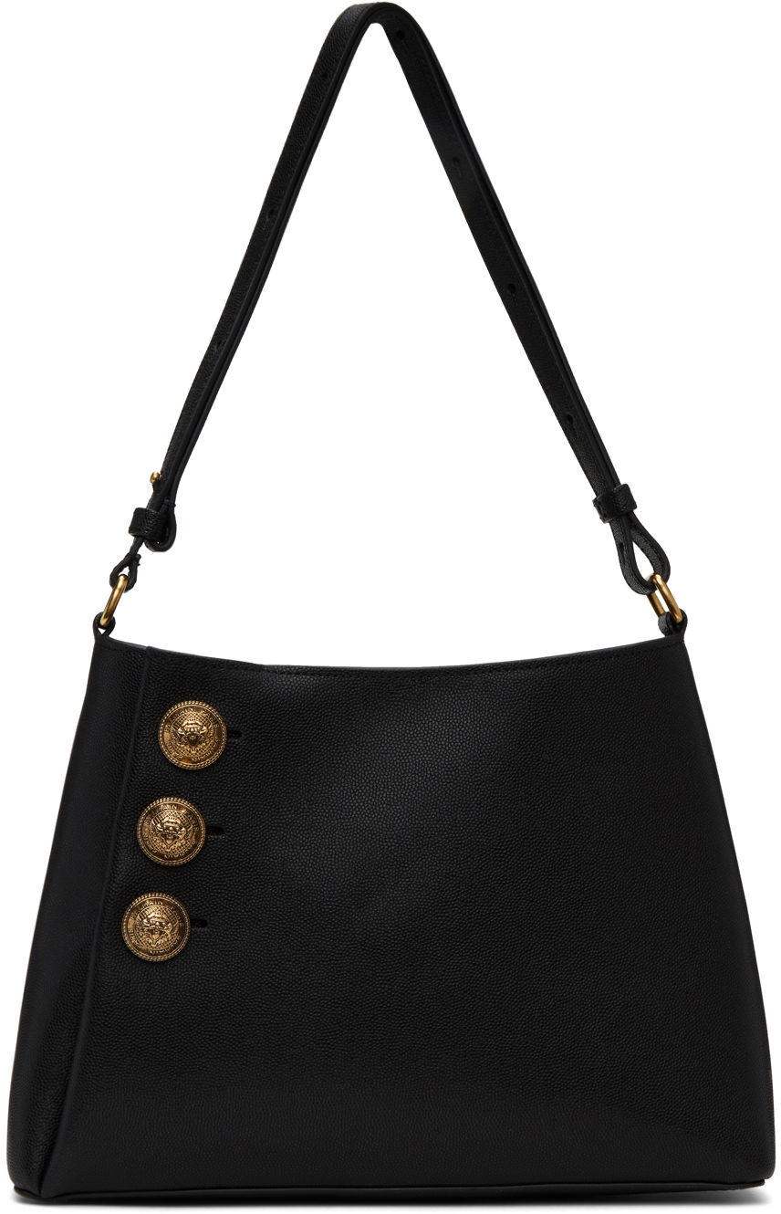 Skuldertaske Balmain Emblème Bag Sort | CN1BS874LGSR, 0