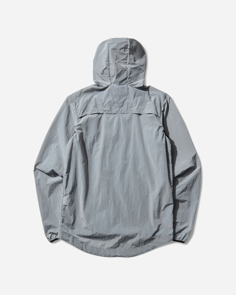 Vindjakke Rayon Vert Mirage Grid Hooded Jacket Grå | S5RVJK01 GREY