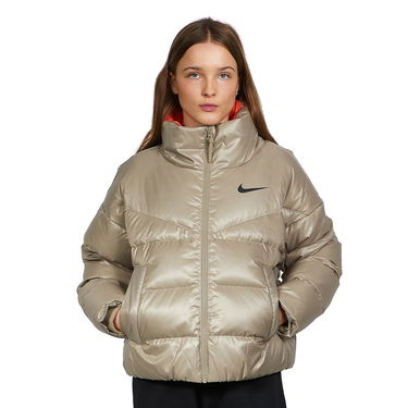Puffer jakke Nike Sportswear Hooded Jacket Beige | CU5813-342, 0