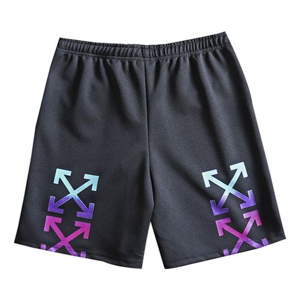 Shorts Off-White Off-White Gradient Arrows Sketch Mesh Shorts Sort | OMCI005F180170321088