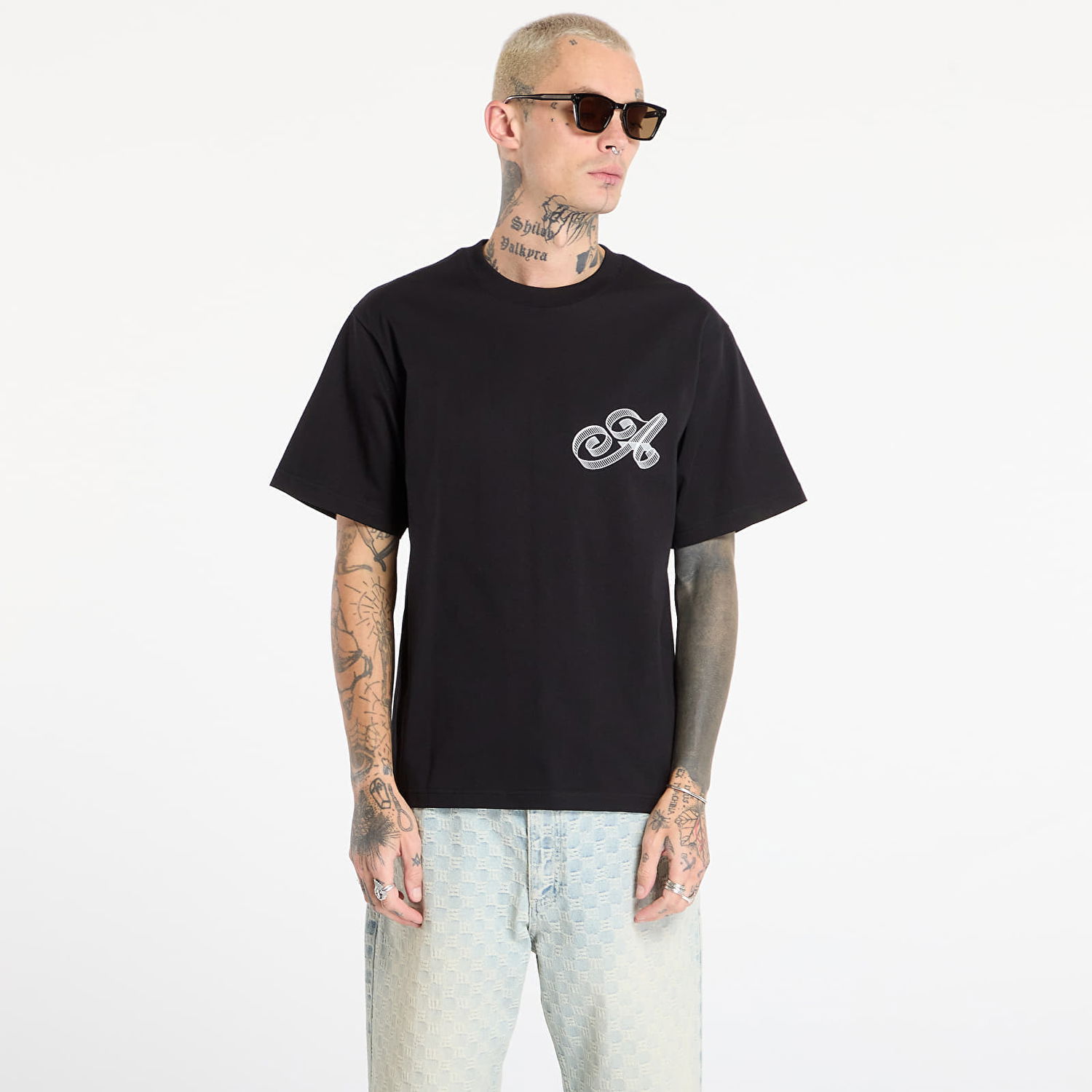 T-shirt Awake NY Script T-Shirt Sort | AWK-FW25-TS002 -BLK, 0