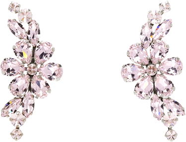 Øreringe Simone Rocha Simone Rocha Floral Crystal Half Moon Earrings Lyserød | ERG503 0903, 0