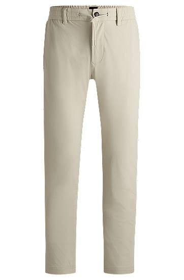 Bukser BOSS Tapered-Fit Technical-Stretch Chinos Beige | 50519228, 0